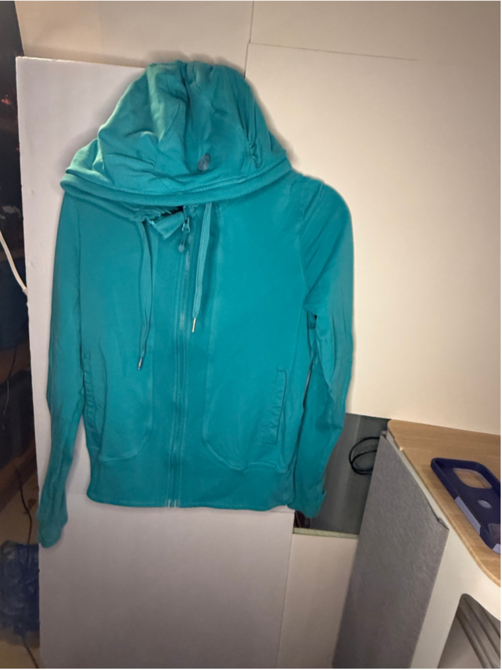 Women's Lululemon Teal Full Zip Scuba Hoodie Size 10